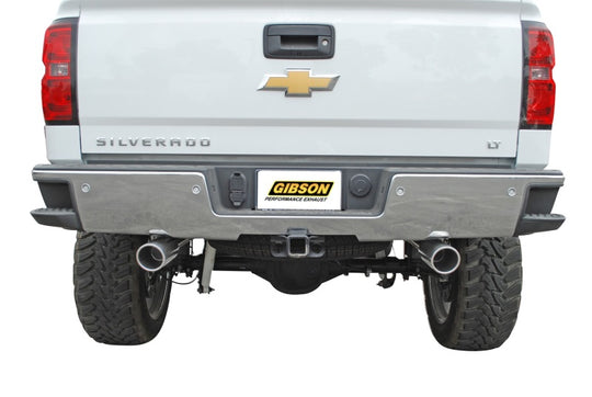 Gibson 15-18 Chevrolet Silverado 1500 LS 5.3L 3in/2.25in Cat-Back Dual Split Exhaust - Aluminized