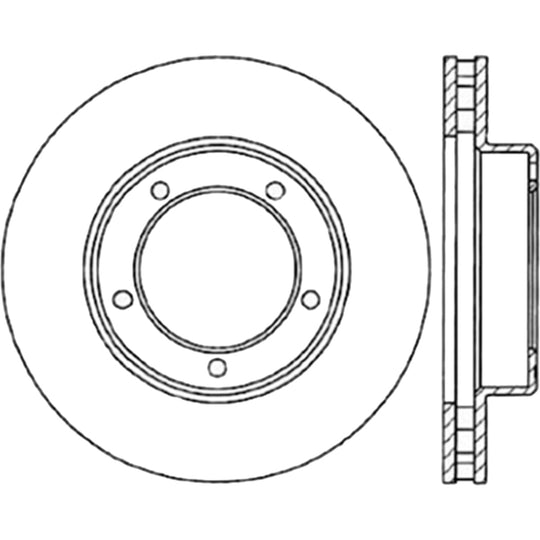 StopTech 98-07 Lexus LX / Toyota Land Cruiser Cryo Slotted Front Left Sport Brake Rotor