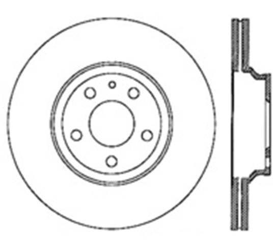 StopTech 07-10 Audi S6 Drilled Left Rear CRYO Rotor