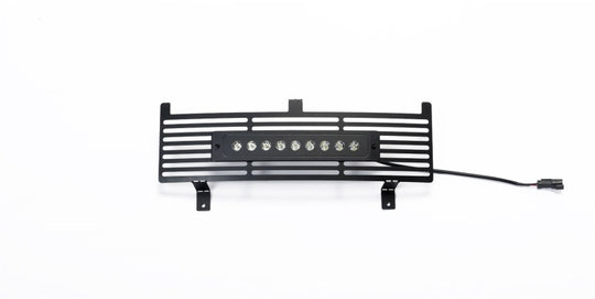 Putco 15-19 Chevy Silv HD SS Black Bar Design Bumper Grille Insert w/ Curved Flush 10in Light Bar