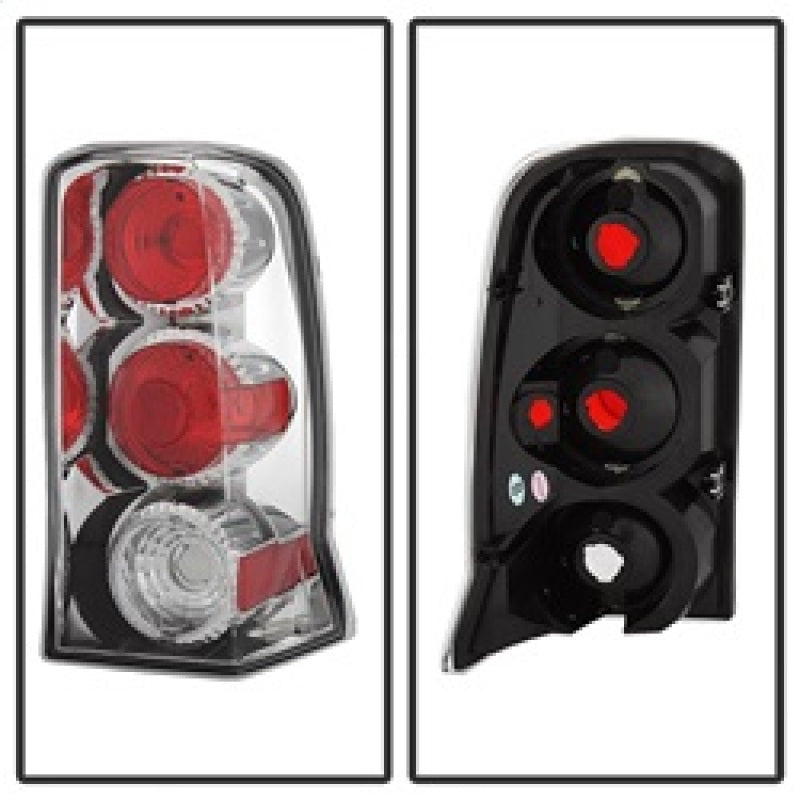 Spyder Cadillac Escalade SUV (Not EXT)02-06 Euro Style Tail Lights Chrome ALT-YD-CE02-C