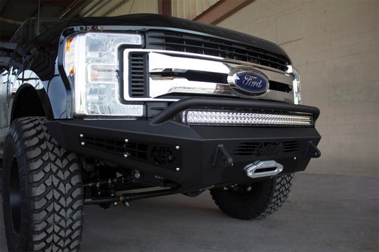 Addictive Desert Designs 17-18 Ford F-250 HoneyBadger Front Bumper w/ Winch Mount