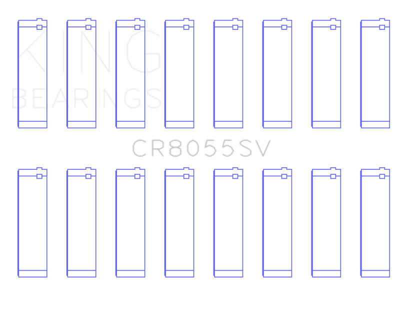 King Ford Powerstroke 6.4L V8 (O/S Housing .002in) (Size STD) Connecting Rod Bearing Set