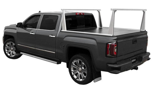 Access ADARAC Al Uprights 26in Vertical Pro Kit (2 Uprights w/1 66in Cross Bar) Silver Truck Rack