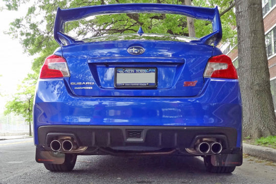 Rally Armor 15-21 Subaru WRX/STI Black UR Mud Flap w/Silver Logo