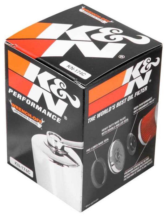 K&N Oil Filter 02-10 Harley Davidson VRSC 3in OD x 3.844in Height