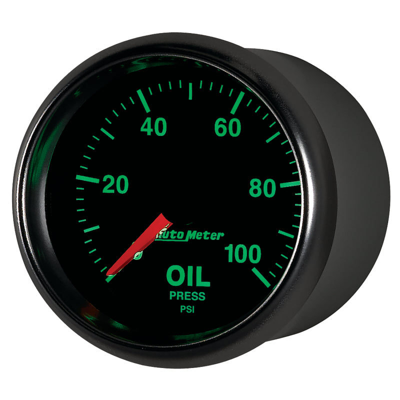 Autometer GS Series 2-1/16in Oil Pressure Gauge 100PSI Electric Full Sweep