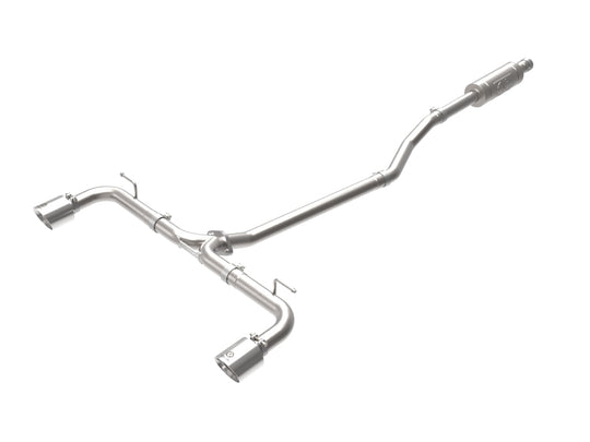 aFe Takeda 2-1/2in 304 SS Cat-Back Exhaust w/ Polished Tips 14-18 Mazda 3 L4 2.0L/2.5L