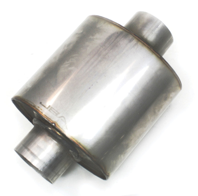 JBA Universal Straight-Through 304SS Muffler 6x6x4 2.5in Inlet Diameter Center/Center