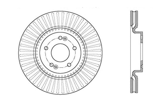 StopTech Drilled Sport Brake Rotor