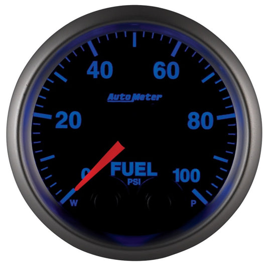 Autometer Elite 52mm 0-100 PSI Fuel Pressure Peak & Warn w/ Electronic Control Gauge
