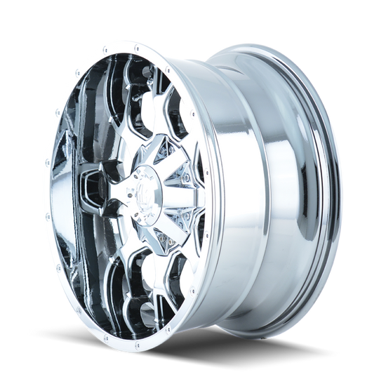 Mayhem 8015 Warrior 20x10 / 6x135 BP / -25mm Offset / 106mm Hub Chrome Wheel