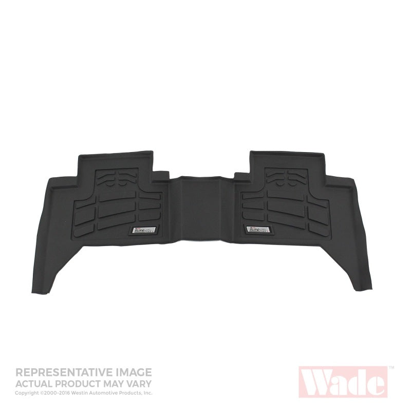 Westin 1999-2010 Ford Super Duty Crew Cab Wade Sure-Fit Floor Liners 2nd Row - Black