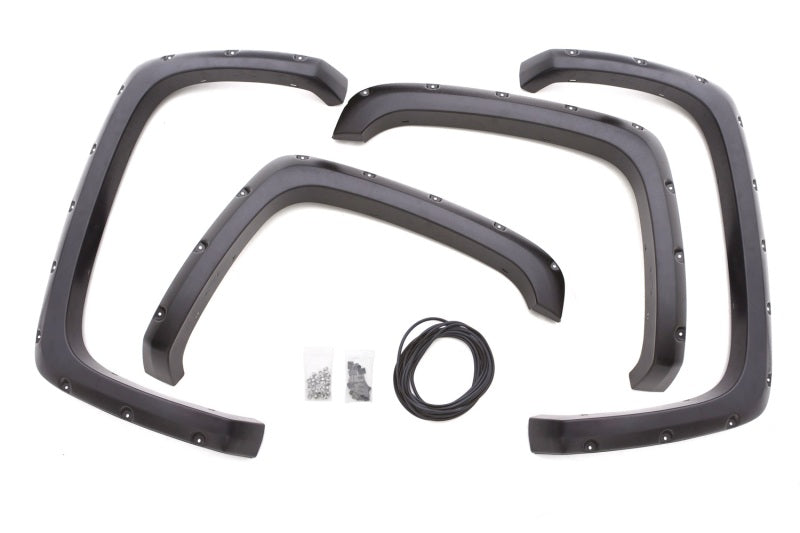 Lund 07-13 GMC Sierra 1500 RX-Rivet Style Textured Elite Series Fender Flares - Black (4 Pc.)