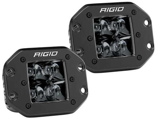 Rigid Industries D2 - Midnight Edition Flush Mount Spot Lights