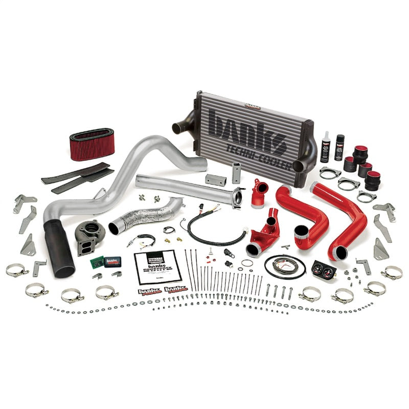 Banks Power 95.5-97 Ford 7.3L Man PowerPack System - SS Single Exhaust w/ Black Tip