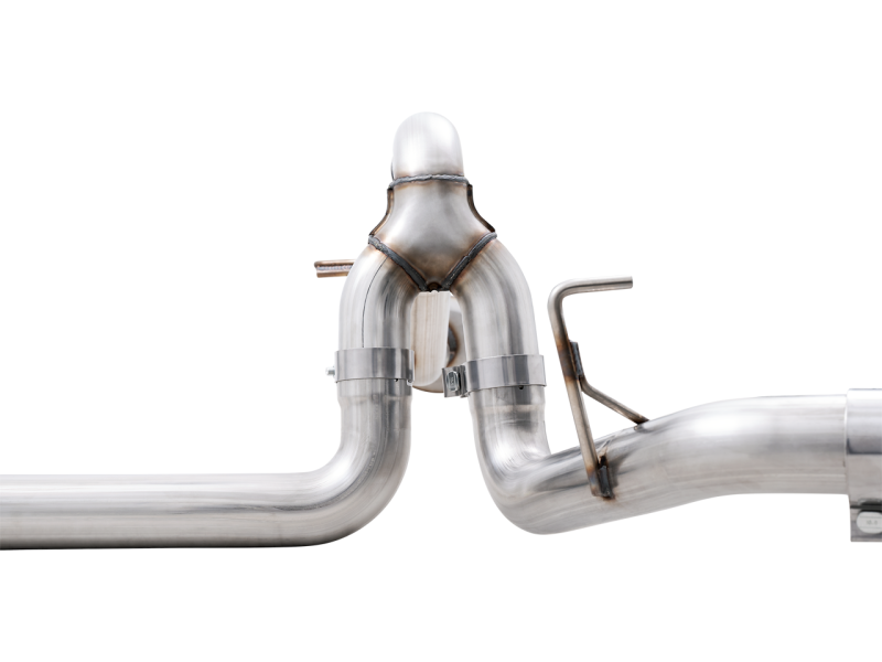 AWE 0FG 21+ Ford F150 Dual Split Rear Exhaust - 5in Chrome Silver Tips