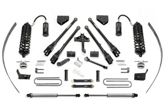 Fabtech 11-16 Ford F250 4WD w/o Factory Overload 8in 4Link Sys w/4.0 R/R & 2.25