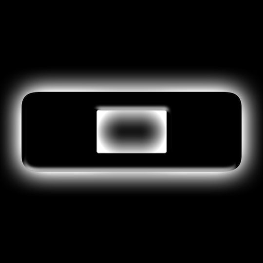 ORACLE Lighting Universal Illuminated LED Letter Badges - Matte Blk Surface Finish - O