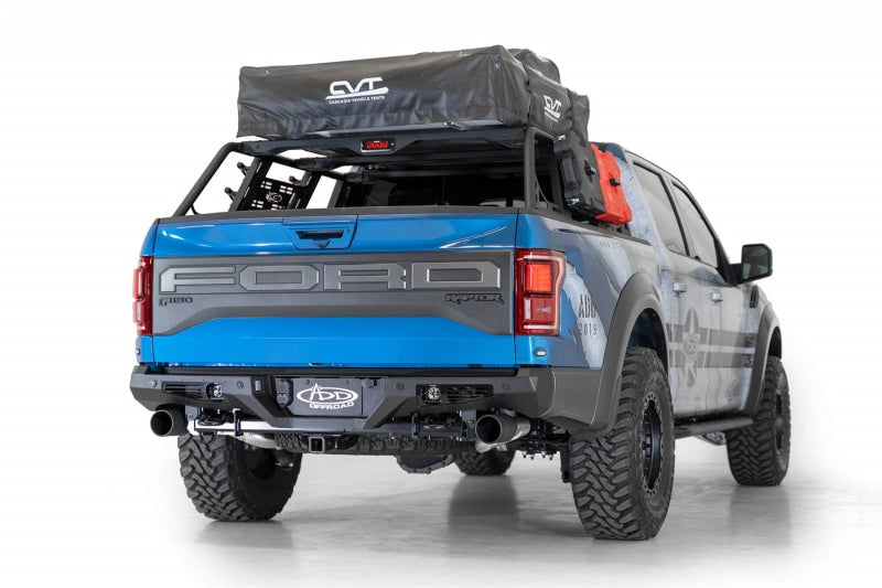 Addictive Desert Designs 17-20 Ford Raptor F-150 Bomber Rear Bumper w/ Backup Sensor Cutouts