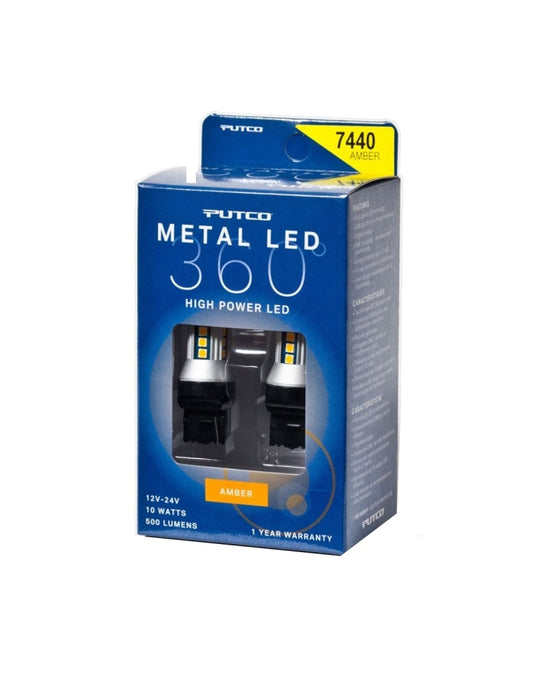 Putco 7440 - Amber Metal 360 LED