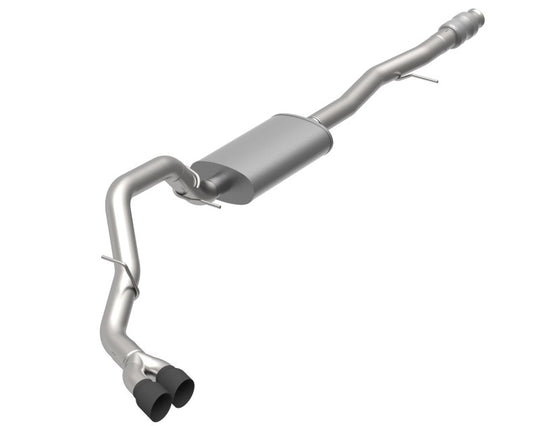 Kooks 2019+ GM 1500 Series Truck 6.2L CC w/ Short Box OEM x 3-1/2in SS Catback Exhaust w/Black Tips