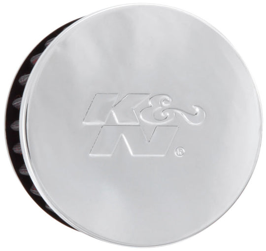 K&amp;N 1.375 inch ID 3 inch OD 2.5 inch H Clamp On Crankcase Vent Filter