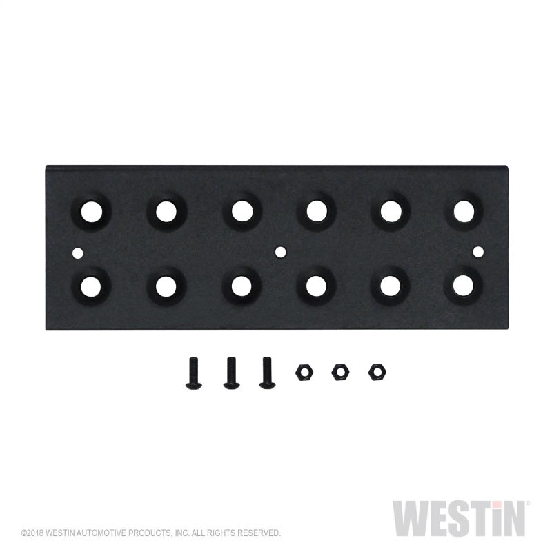 Westin Replacement service kit includes 11 inch die stamped step pad and fasteners - Black