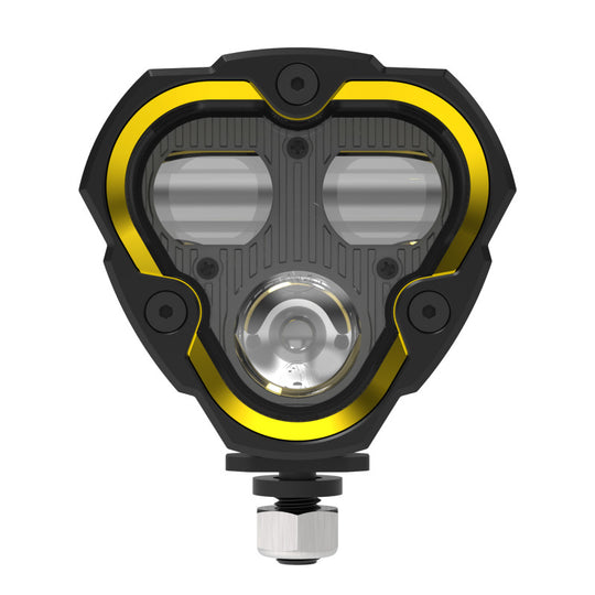 KC HiLiTES FLEX ERA 3 Dual Mode SAE Fog Light - Single Light Master Kit (w/Clear + Yellow Lens)