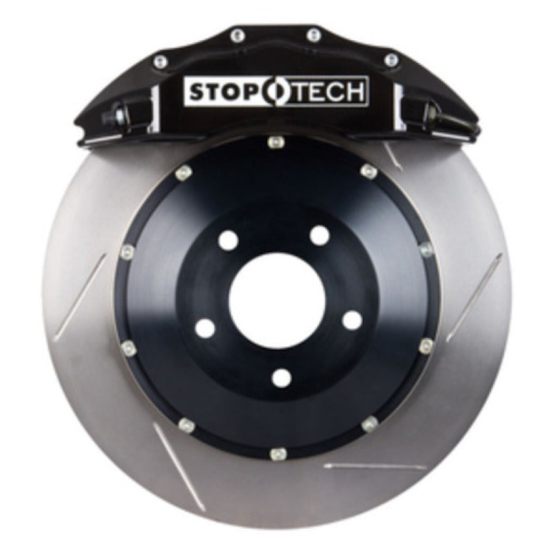 StopTech 08-13 BMW M3/11-12 1M Coupe Front BBK w/ Black ST-60 Calipers Slotted 380x35mm Rotor