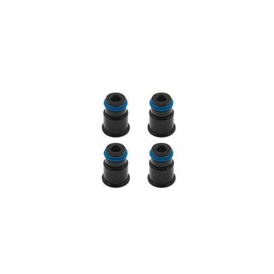 BLOX Racing 14mm Adapter Top (1/2in) w/Viton O-Ring & Retaining Clip (Set of 4)