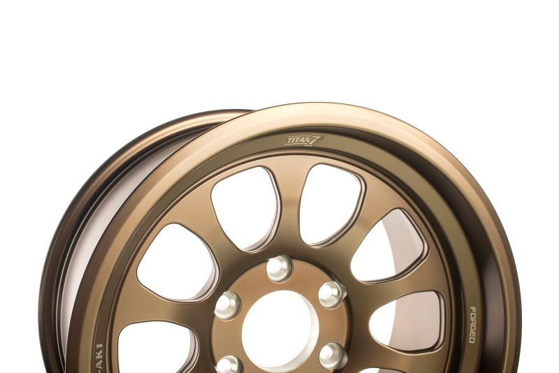 Titan 7 T-AK1 17x8.5 5x127 -1 Offset / 71.5 CB Techna Bronze Wheel (Dropship ONLY)