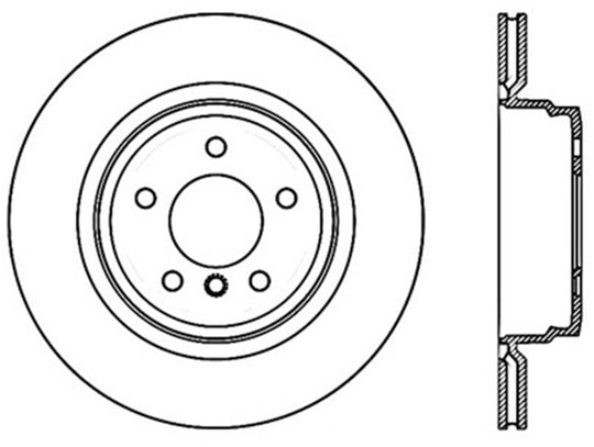 StopTech 06 BMW 325 Series / 07-09 BMW 328 Series Drilled Right Rear Rotor