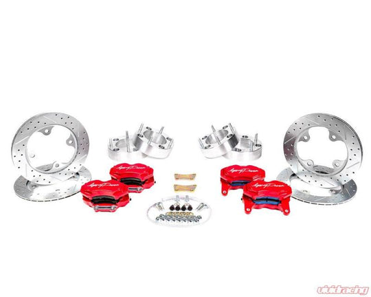 Agency Power Big Brake Kit Front and Rear Red Polaris RZR Turbo 14-18