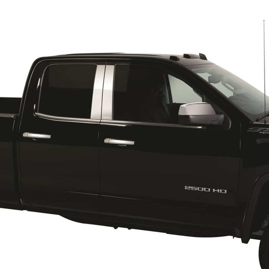 Putco 19-20 GMC Sierra Fits Double Cab and Crew Cab - GMC Etching SS Pillar Posts