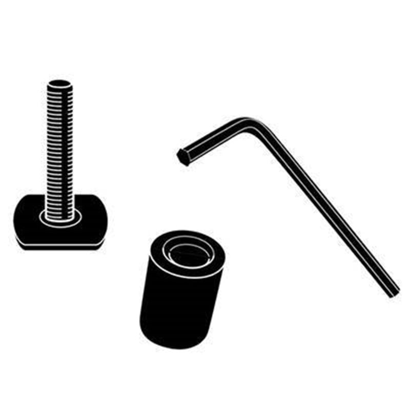 Thule Adapter Kit - T-Track Accessory Kit for All Thule Aluminum Bars - Black