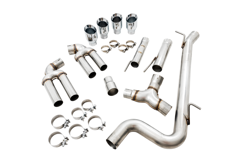 AWE Tuning Audi 8V S3 Track Edition Exhaust w/Chrome Silver Tips 102mm