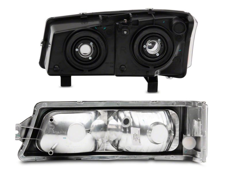 Raxiom 03-06 Chevrolet Silverado 1500 Axial OEM Style Rep Headlights- Chrome Housing (Clear Lens)