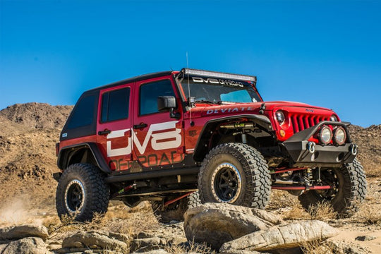 DV8 Offroad 07-18 Jeep Wrangler JK Front & Rear Flat Tube Fenders