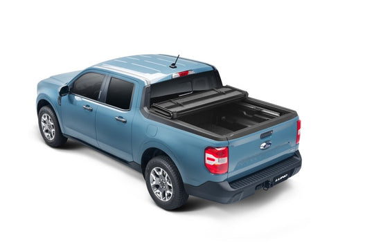 Lund 22-23 Ford Maverick (4.5ft Bed) Hard Fold Tonneau Cover - Black