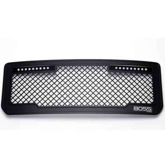 Putco 15-19 GMC Sierra HD Lighted Boss Grille (Qty 2 - 10in Luminix Light Bars)