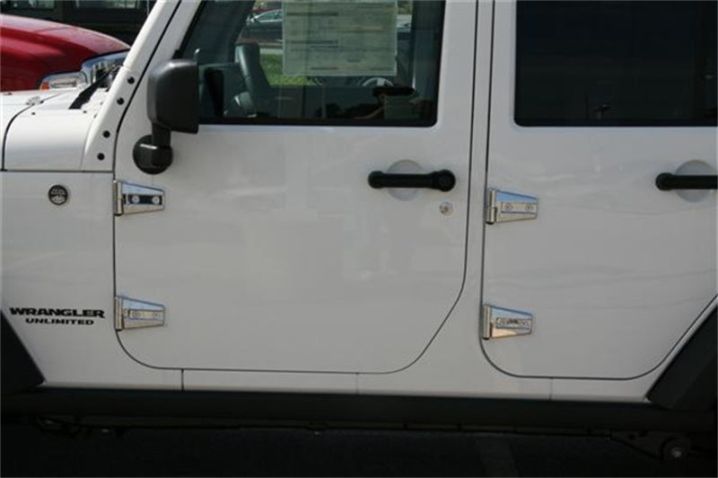 Putco 07-17 Jeep Wrangler - Hinge Covers (Also Fits Sahara Edition)