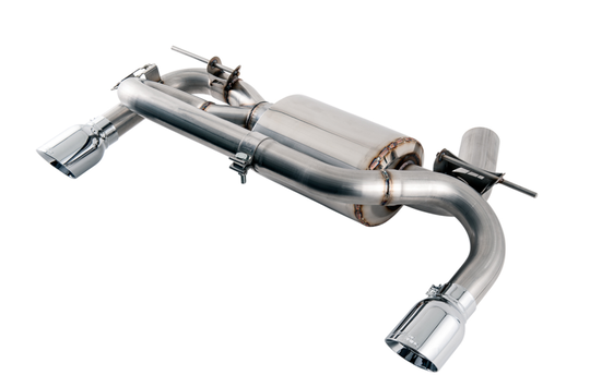 AWE Tuning BMW F3X 340i Touring Edition Axle-Back Exhaust - Chrome Silver Tips (90mm)