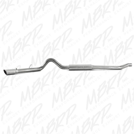 MBRP 2003-2007 Ford F-250/350 6.0L EC/CC Cat Back Single Side (Stock Cat)