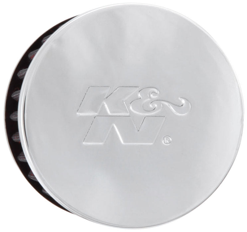 K&amp;N 1.375 inch ID 3 inch OD 2.5 inch H Clamp On Crankcase Vent Filter