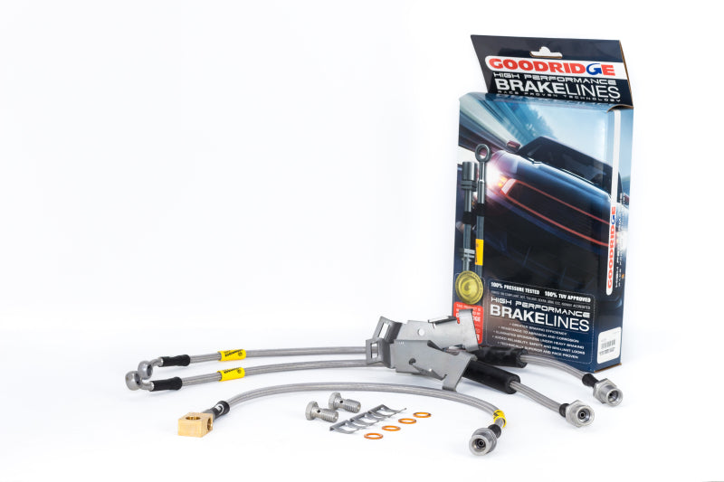 Goodridge 08-13 Chevrolet Silverado (w/ Rear Drum w/o Active Brake Control) SS Brake Lines