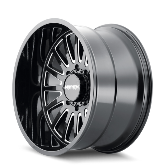 Mayhem 8114 Utopia 20x9 / 8x170 BP / 18mm Offset / 125.2mm Hub Black w/ Milled Spokes Wheel