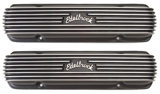 Edelbrock Valve Cover Classic Series Pontiac 1962-1979 301-455 CI V8 Black