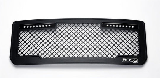 Putco 15-19 GMC Sierra HD Lighted Boss Grille (Qty 2 - 10in Luminix Light Bars)