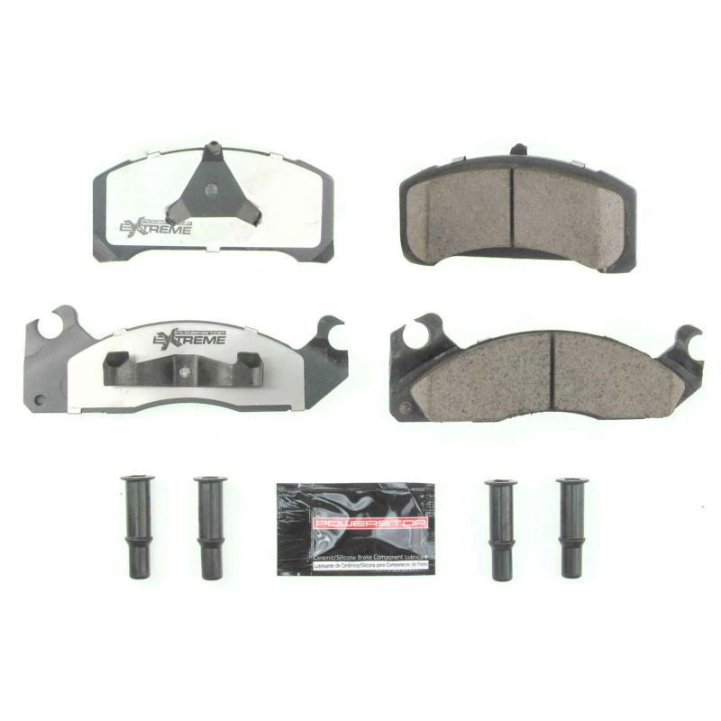 Power Stop 1983 Ford Fairmont Front Z26 Extreme Street Brake Pads w/Hardware